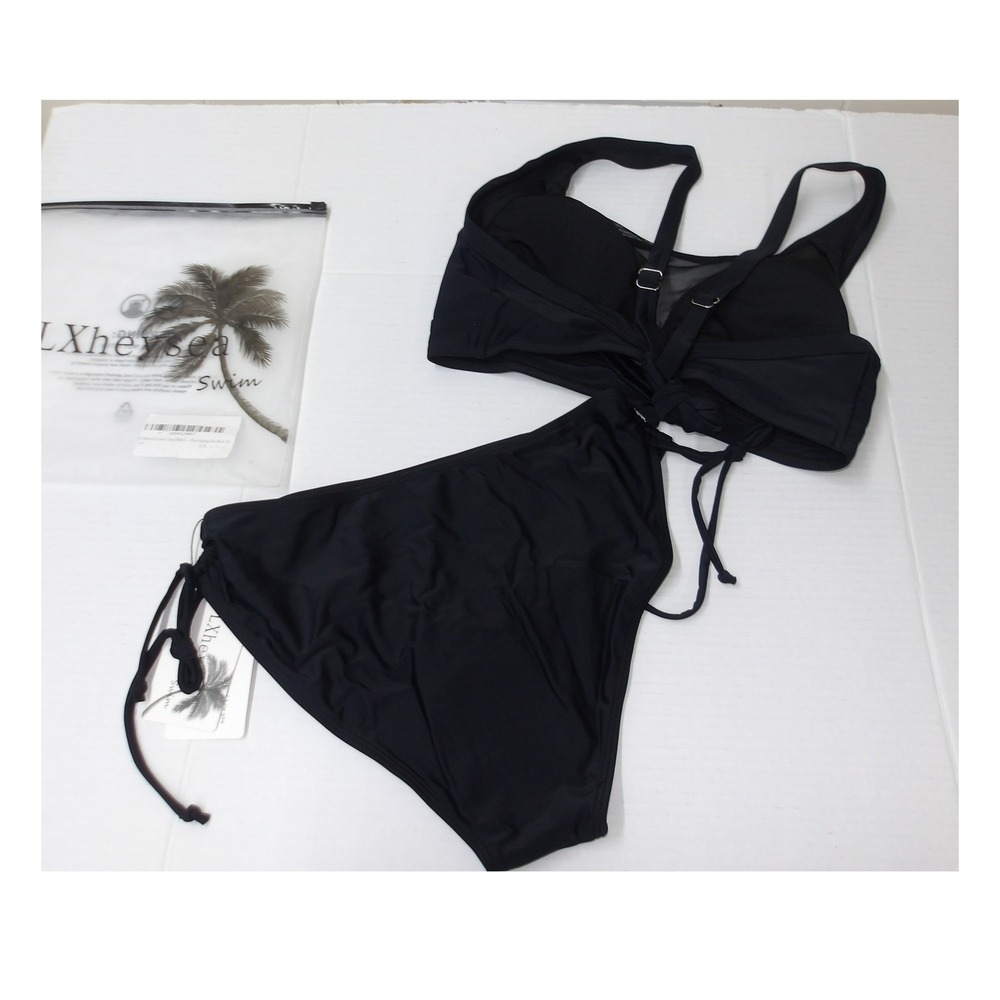 LXheysea Womens Mesh Bikini Set 2 Piece Bathing Suit Black Size M / #26548